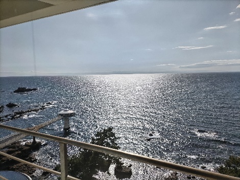 バルコニーからの海の絶景